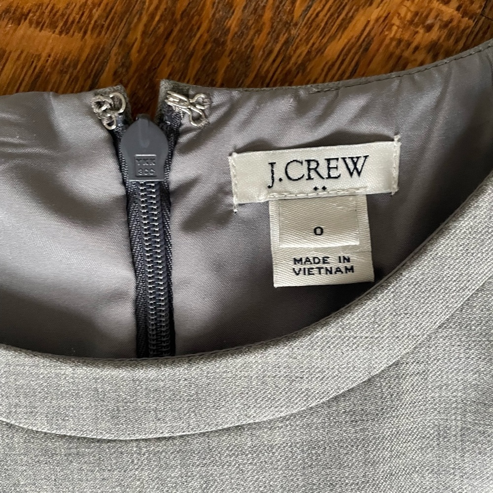 J Crew Factory Gray Wool Blend Sheath Dress - Size 0